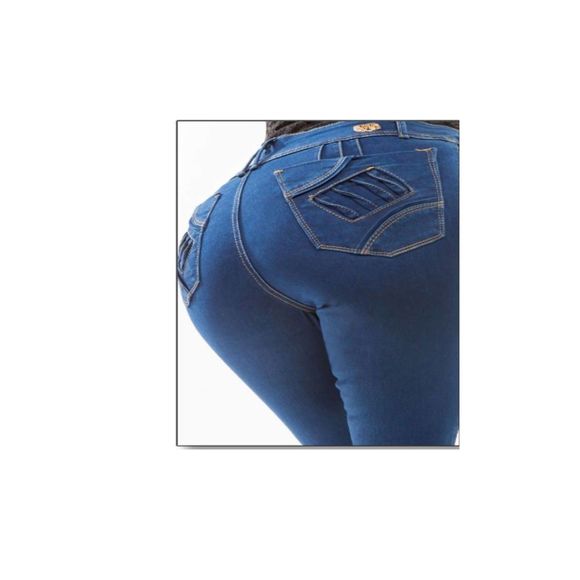 WAIST 28 INCHES SIZE 5 SKINNY JEANS STRETCH DENIM PUSH UP  5-4 CTP16 SZ5 - Picture 1 of 11